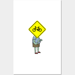 zombie bicycle Posters and Art